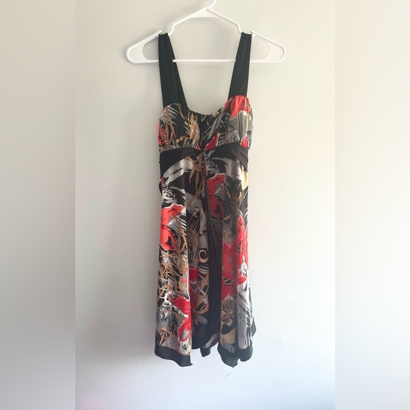 Y2K Flowy Dress with Abstract Print - Picture 3 of 7